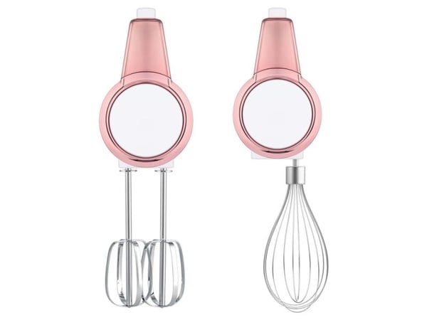 Sencor SHM 9000WH, Håndmikser, Rosa, Hvit, Miksing, Knapper, Jekk, Batterinivå, Rustfritt stål