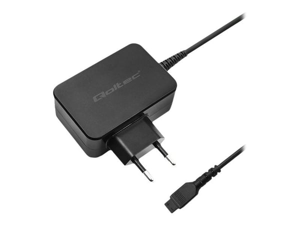 Qoltec - Strømadapter - AC 220-240 V - 45 watt - 1.7 m kabel - svart