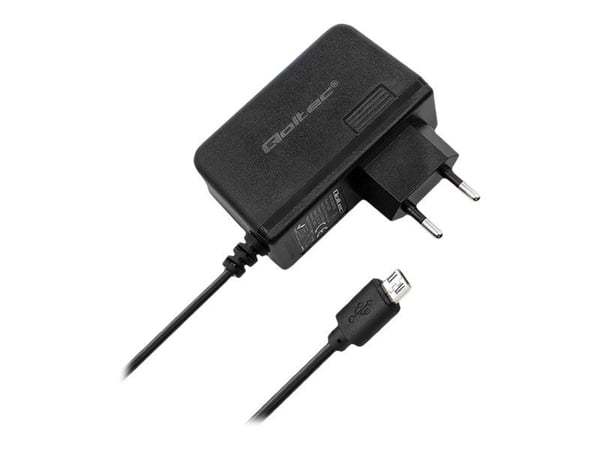 Qoltec - Strømadapter - AC 220-240 V - 15 watt - 1.3 m kabel - svart