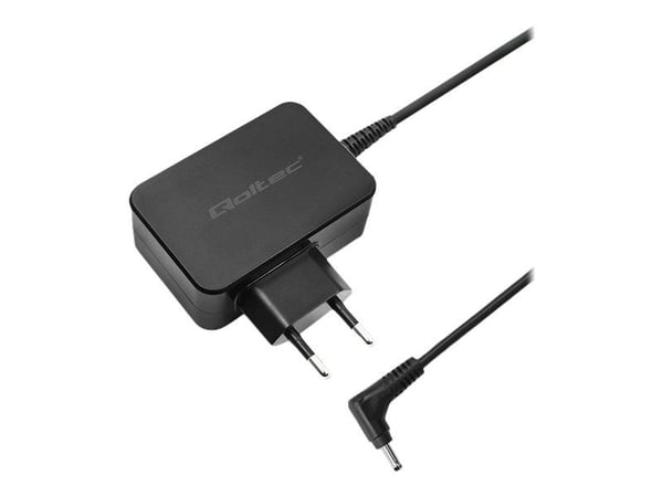Qoltec - Strømadapter - AC 220-240 V - 45 watt - 1.7 m kabel - svart