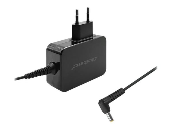 Qoltec - Strømadapter - AC 220-240 V - 45 watt - utgangskontakter: 1 - 1.5 m kabel - svart