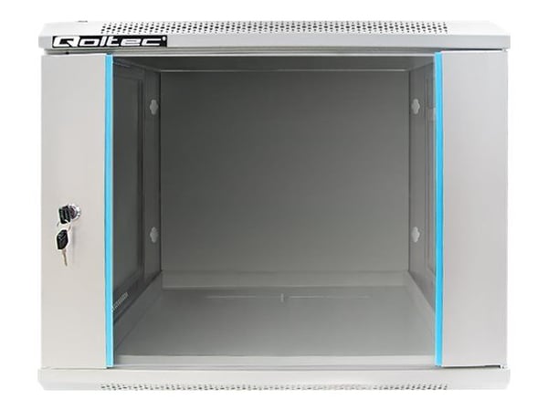 Qoltec - Rack skap - grå - 12U - 19"