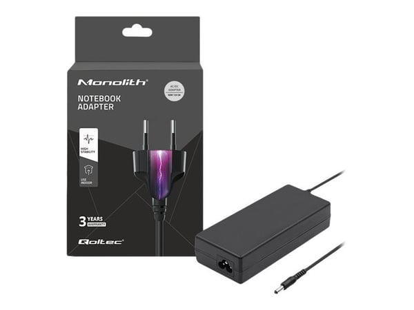 Qoltec Desktop strømforsyning 60W |12V | 5A | 5,5*2,1+strømkabel