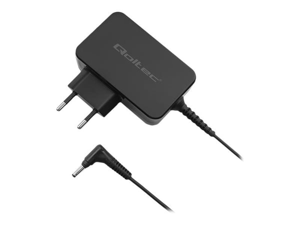 Qoltec - Strømadapter - 20V, 3.25A, 4.0x1.7 plug - AC 220-240 V - 65 watt - svart