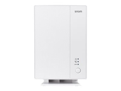 snom M500 - VoIP-telefon / trådløs telefongrunnstasjon - DECT - SIPS, SRTP - 48 linjer - hvit