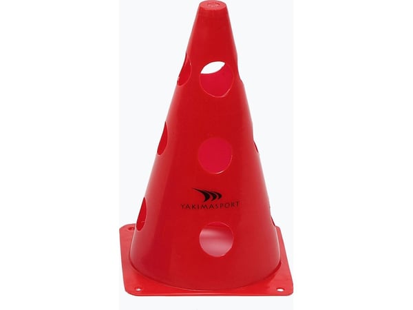 YakimaSport treningsplate med hull 23 cm - rød