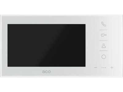 ACO GLASS-PRO-7 WH monitor for system COMO PRO 7 tommer