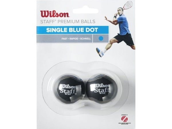 Pi Wil S16 STAFF SQUASH 2 BALL BL DOT