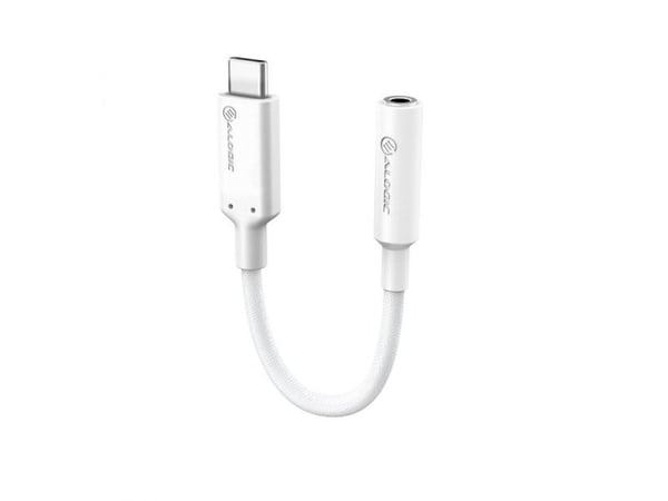 ALOGIC ELPC35A-WH, USB C, 3.5mm, 0,1 m, Valkoinen