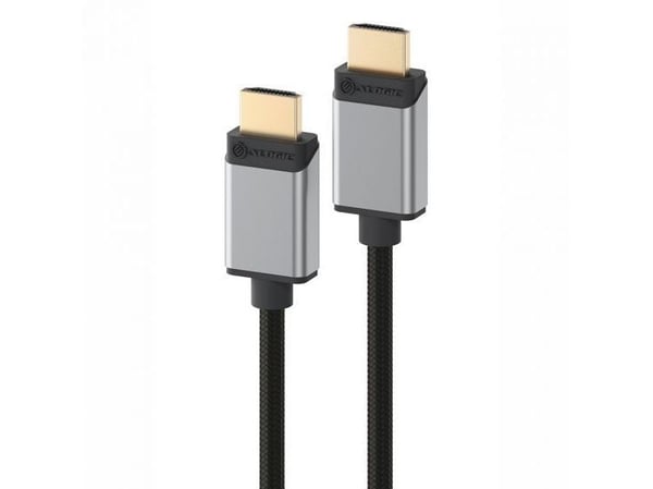 ALOGIC SUPER Ultra - HDMI-kaapeli - HDMI han til HDMI han - 3 m - avaruusharmaa - 4K120 Hz tuki, 8K60 Hz tuki