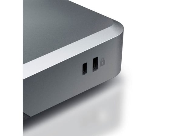 ALOGIC MX3, Langallinen, USB 3.2 Gen 1 (3.1 Gen 1) Type-C, 100 W, 3,5 mm, 1000 Mbit/s, Musta, Harmaa