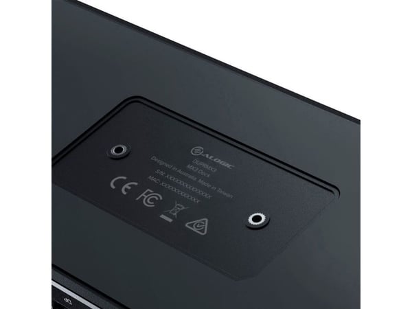 ALOGIC MX3, Langallinen, USB 3.2 Gen 1 (3.1 Gen 1) Type-C, 100 W, 3,5 mm, 1000 Mbit/s, Musta, Harmaa