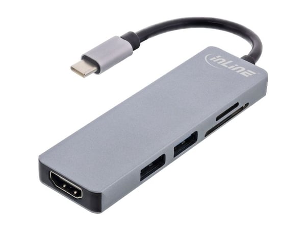 InLine 33271I, USB 3.2 Gen 1 (3.1 Gen 1) Typ-C, HDMI, USB 3.2 Gen 1 (3.1 Gen 1) Typ-A, MicroSD (TransFlash), SD, 5000 Mbit/s, 60 Hz, 3840 x 2160 pi...