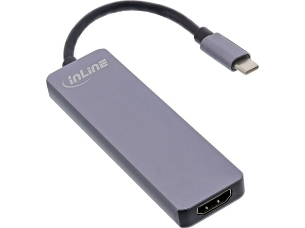 InLine 33271I, USB 3.2 Gen 1 (3.1 Gen 1) Type-C, HDMI, USB 3.2 Gen 1 (3.1 Gen 1) Type-A, MicroSD (TransFlash), SD, 5000 Mbit/s, 60 Hz, 3840 x 2160 ...
