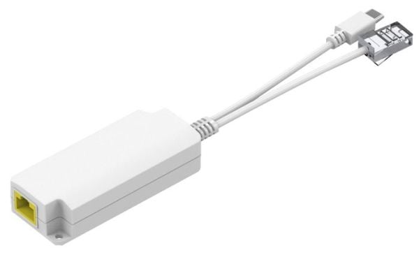 MicroConnect - PoE splitter - DC 40 - 57 V - utgangskontakter: 1 - hvit