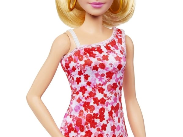 Barbie Fashionista Doll - Pink Floral Dress