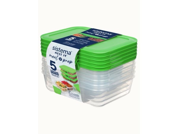 Sistema 870 ml Meal Prep Nest IT 5-pak