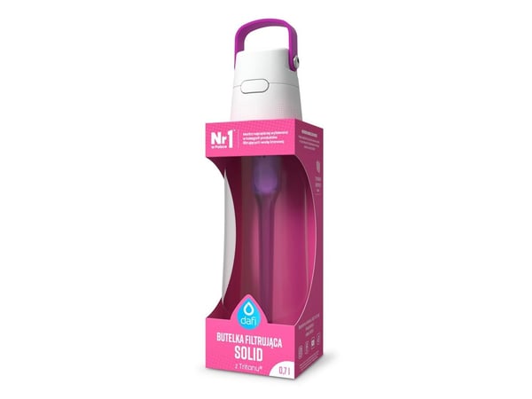 Dafi filterflaska Solid rosa 700 ml
