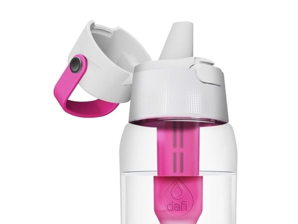 Dafi filterflaska Solid rosa 700 ml