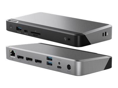 ALOGIC MX3, Langallinen, USB 3.2 Gen 1 (3.1 Gen 1) Type-C, 100 W, 3,5 mm, 1000 Mbit/s, Musta, Harmaa