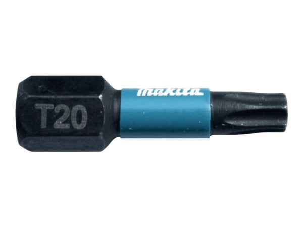 Makita Impact Black - Impact screwdriver bit - 2 deler - torx - T20 - heksagonal - lengde: 25 mm