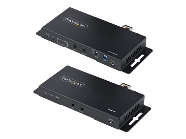 Startech 4K HDMI over Fiber Extender Kit, 4K 60Hz up to 3300ft/1km (Single Mode) or 1000ft/300m (Multimode) LC Fiber Optic, HDR/HDCP, Audio/RS232/I...