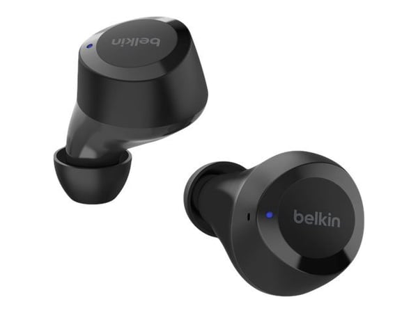 Belkin SoundForm Bolt - True wireless-hodetelefoner med mikrofon - i øret - Bluetooth - sjøgrønn