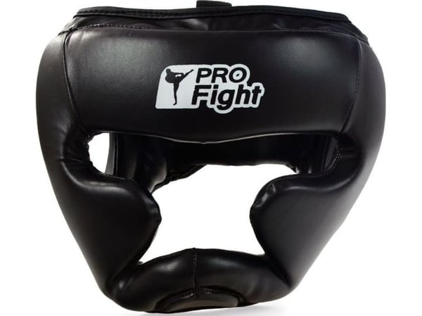 Profight 705 PU boxningshjälm för senior (svart)