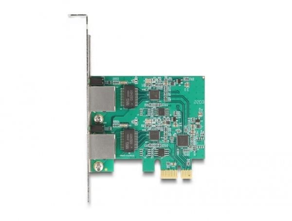 Delock - Nettverksadapter - PCIe 2.1 lav profil - 10M/100M/1G/2,5 Gigabit Ethernet x 1