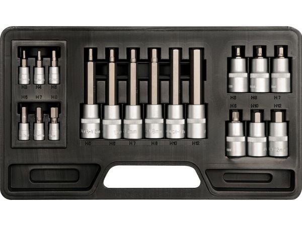 YATO KÄRKIAVAIMET 18-osainen HEX 3-12mm