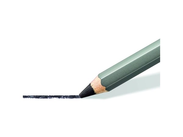 Staedtler Mars Lumograph charcoal, Svart, 4 stykker