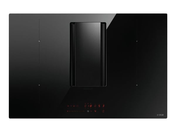 Elica NikolaTesla Alpha BL/A/78 - Induktionshäll - 4 kokplattor - Fördjupning - bredd: 75 cm - djup: 49 cm - Klass A - med aluminiumlister - svart ...