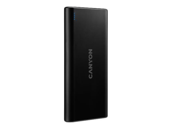 Canyon PB-106, Sort, Universel, Litium polymeeri (LiPo), 10000 mAh, USB, 5 V