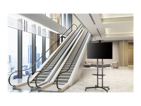 Neomounts PLASMA-M1700E - Vogn - for flatpanel / AV-utstyr - svart - skjermstørrelse: 32"-70"