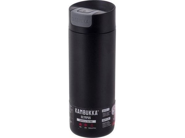 Kambukka Olympus Matte Black - termisk krus, 500 ml
