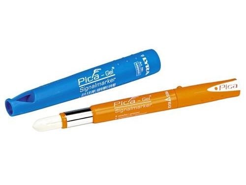 Djupstiftpenna Pica Gel vit permanent