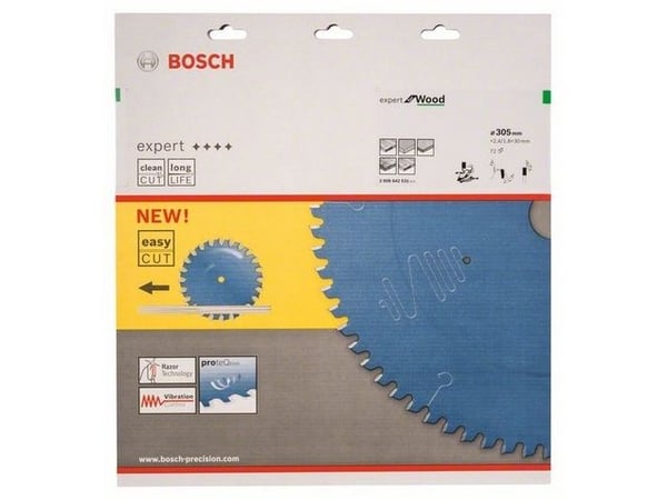 Bosch Expert for Wood - Sagblad - for bløtt tre, løvtre - 305 mm - 72 tenner