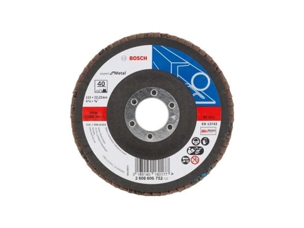 Bosch Expert for Metal X551 - Klaffplate - for metall, stål - grovkorn: 80 - 125 mm