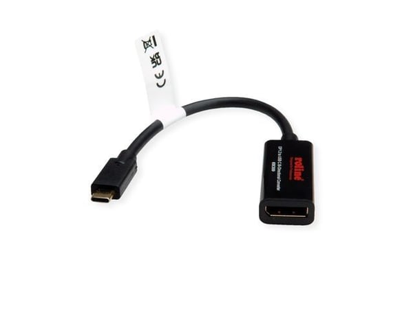 ROLINE 11.04.5957-10, 3.2 Gen 1 (3.1 Gen 1), USB Type-C, DisplayPort-lähtö, 3840 x 2160 pikseliä