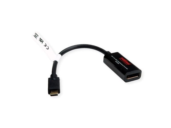 ROLINE 11.04.5957-10, 3.2 Gen 1 (3.1 Gen 1), USB Type-C, DisplayPort-lähtö, 3840 x 2160 pikseliä