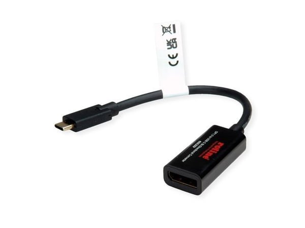 ROLINE 11.04.5957-10, 3.2 Gen 1 (3.1 Gen 1), USB Type-C, DisplayPort-lähtö, 3840 x 2160 pikseliä