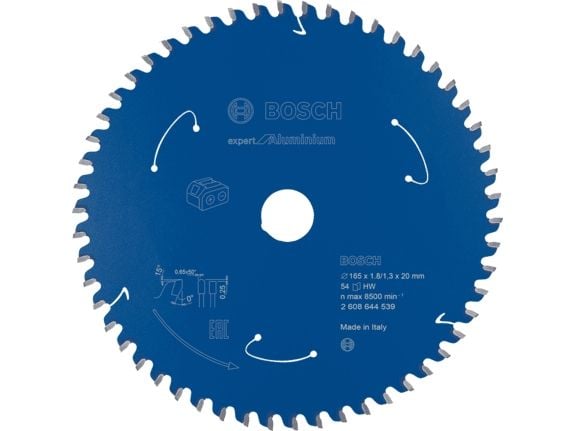 Bosch Expert for Aluminium - Sirkelformet sagblad - for aluminium - 165 mm - 54 tenner