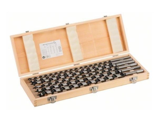 Bosch - Borsett - for bløtt tre, løvtre - vribordel - 6 deler - 10 mm, 12 mm, 14 mm, 20 mm, 18 mm, 16 mm - heksagonal - lengde: 450 mm
