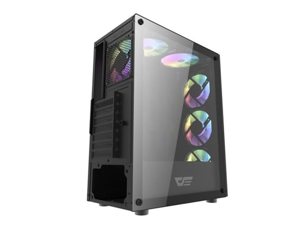 Darkflash DK151 LED datamaskindeksel + 3 vifter (svart)