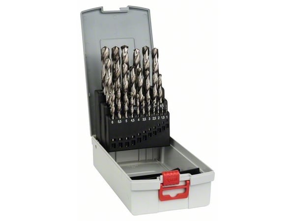 Bosch ProBox HSS-G, DIN 338 - Borsett - for metall - bor - 25 deler - 1-13 mm - H8 - cylindrical