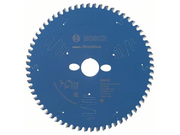 Bosch Expert for Aluminum - Sirkelformet sagblad - for tre, plast, aluminium, ikke-jernholdig metall, epoksy - 216 mm - 64 tenner
