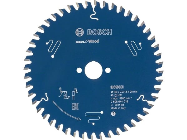Bosch Expert for Wood - Sirkelformet sagblad - for tre - 254 mm - 80 tenner