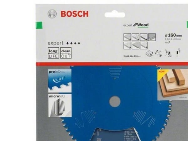 Bosch Expert for Wood - Sirkelformet sagblad - for tre - 160 mm - 48 tenner