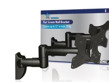 HQ FSB07B, 50 x 50 mm, 200 x 200 mm, -20 - 20°, -270 - 270°, Plast, Stål, Sort