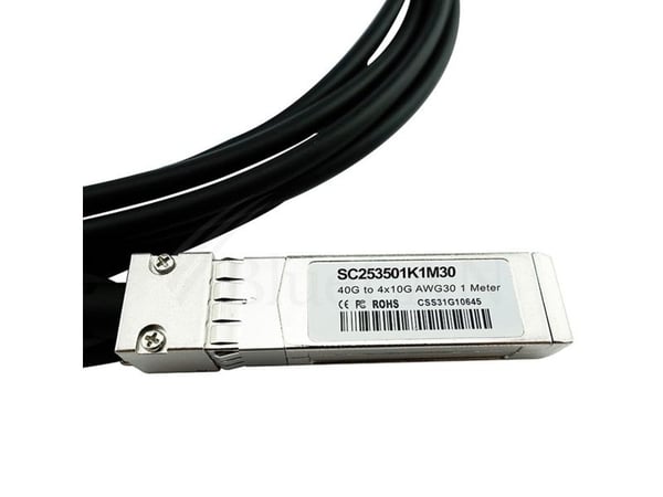 BlueOptics BN-QS-SP-CBL-1M-BL, 1 m, QSFP, 4xSFP+